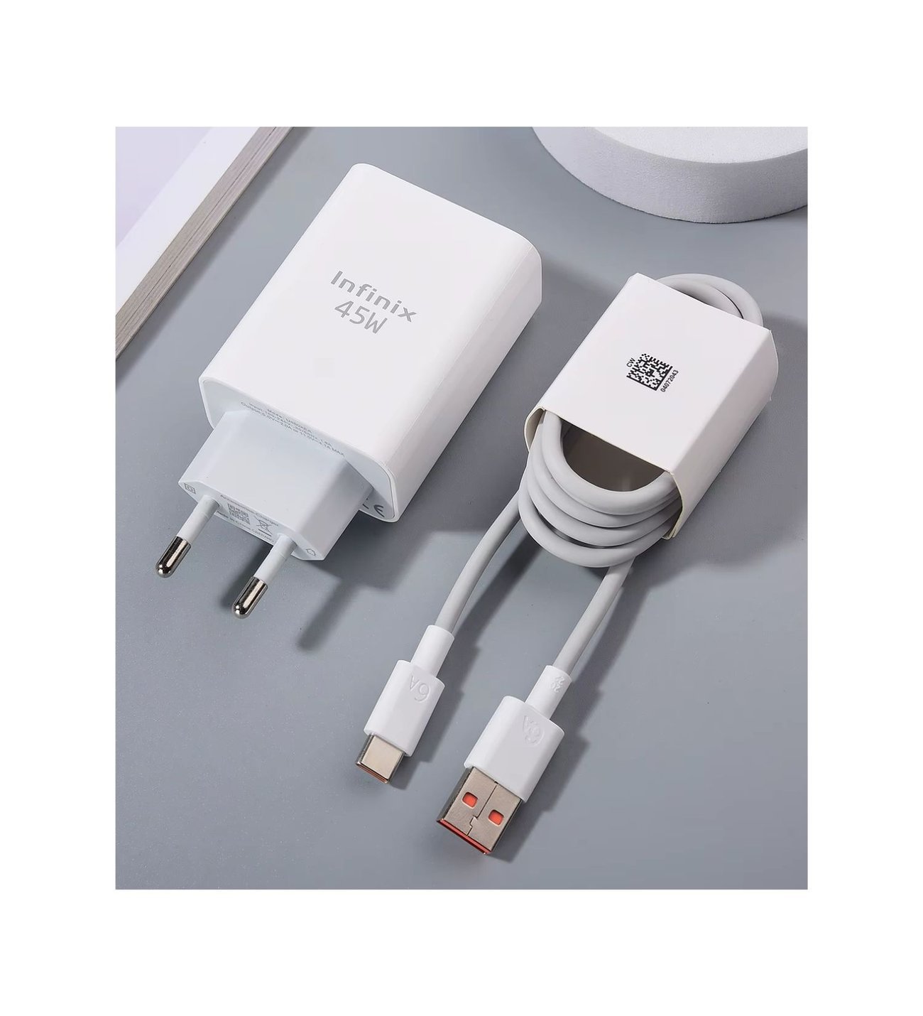 Orijinal 45 Watt Infinix Şarj Aleti Type c Girişli